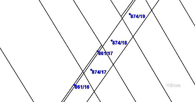 Parcela st. 861/17 v KÚ Ketkovice, Katastrální mapa
