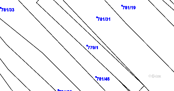 Parcela st. 779/1 v KÚ Ketkovice, Katastrální mapa