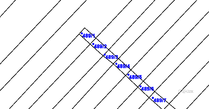 Parcela st. 489/3 v KÚ Ketkovice, Katastrální mapa