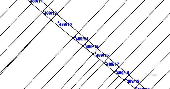 Parcela st. 489/15 v KÚ Ketkovice, Katastrální mapa