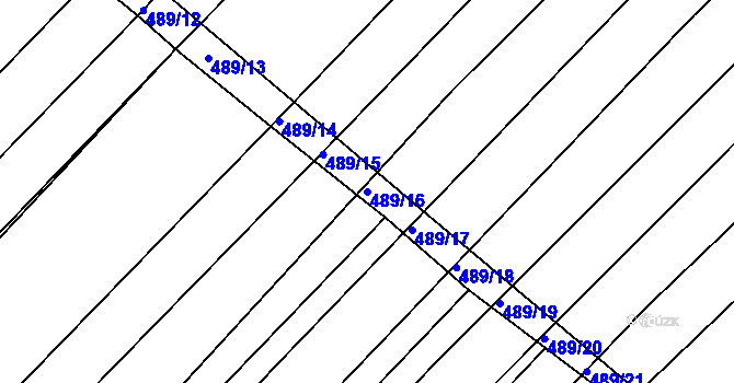 Parcela st. 489/16 v KÚ Ketkovice, Katastrální mapa