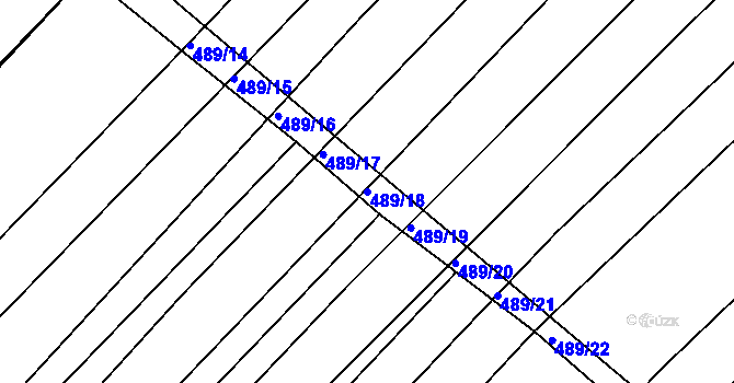 Parcela st. 489/18 v KÚ Ketkovice, Katastrální mapa