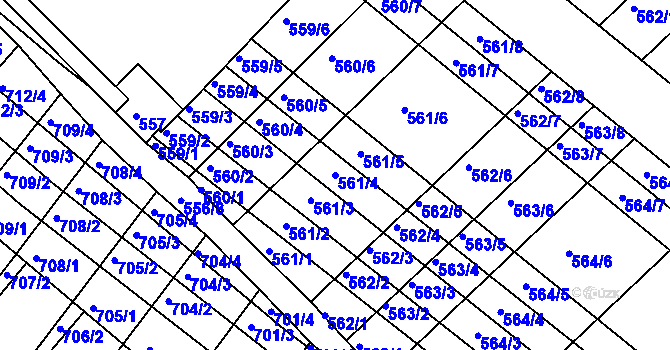 Parcela st. 561/4 v KÚ Ketkovice, Katastrální mapa