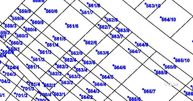 Parcela st. 563/6 v KÚ Ketkovice, Katastrální mapa