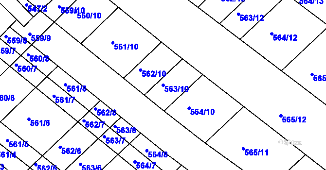 Parcela st. 563/10 v KÚ Ketkovice, Katastrální mapa