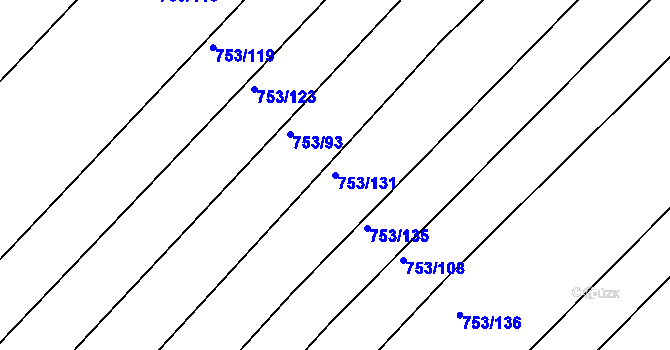 Parcela st. 753/131 v KÚ Ketkovice, Katastrální mapa