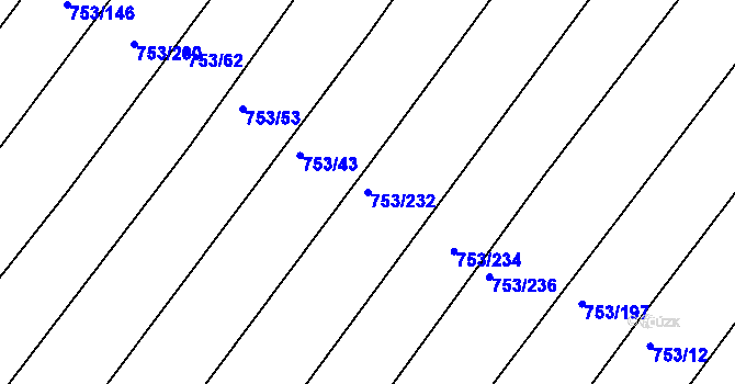 Parcela st. 753/232 v KÚ Ketkovice, Katastrální mapa