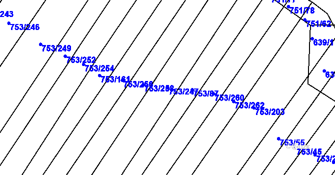 Parcela st. 753/247 v KÚ Ketkovice, Katastrální mapa