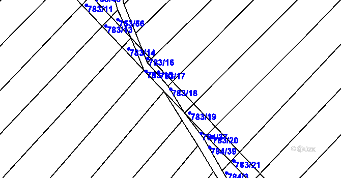 Parcela st. 783/18 v KÚ Ketkovice, Katastrální mapa