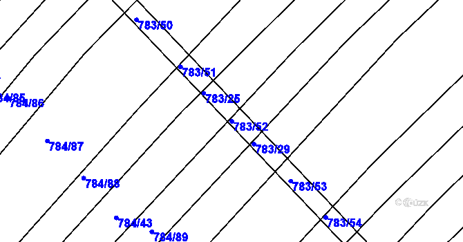 Parcela st. 783/52 v KÚ Ketkovice, Katastrální mapa