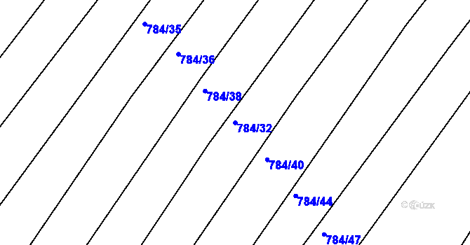 Parcela st. 784/32 v KÚ Ketkovice, Katastrální mapa