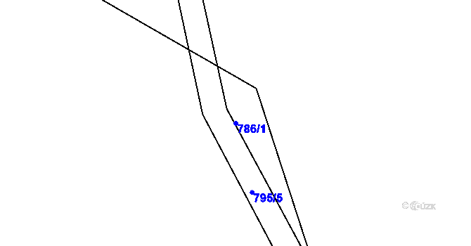 Parcela st. 786/1 v KÚ Ketkovice, Katastrální mapa