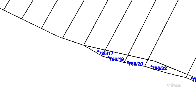 Parcela st. 786/17 v KÚ Ketkovice, Katastrální mapa