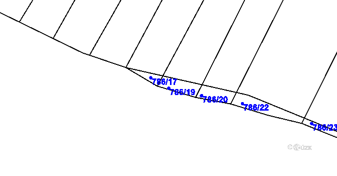 Parcela st. 786/19 v KÚ Ketkovice, Katastrální mapa