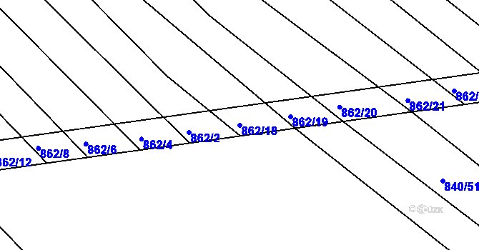 Parcela st. 862/18 v KÚ Ketkovice, Katastrální mapa