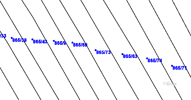 Parcela st. 865/73 v KÚ Ketkovice, Katastrální mapa