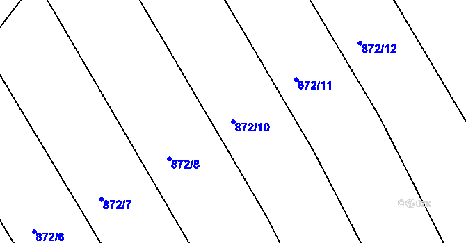 Parcela st. 872/10 v KÚ Ketkovice, Katastrální mapa