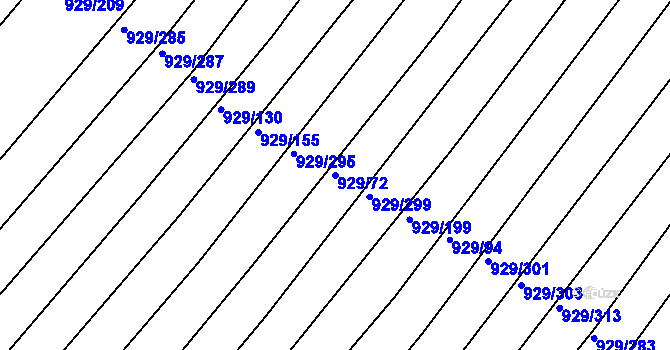 Parcela st. 929/72 v KÚ Ketkovice, Katastrální mapa