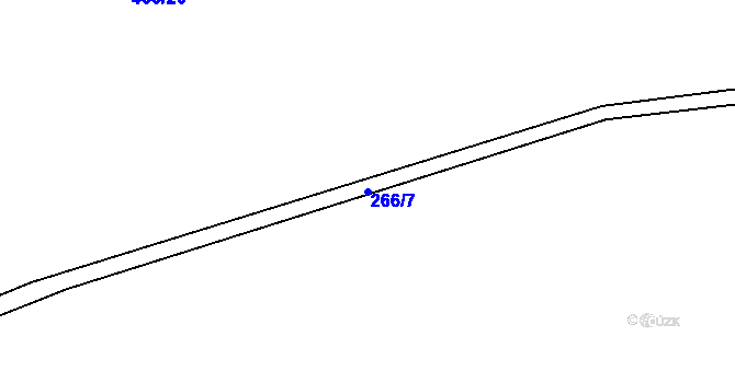 Parcela st. 266/7 v KÚ Kladná Žilín, Katastrální mapa