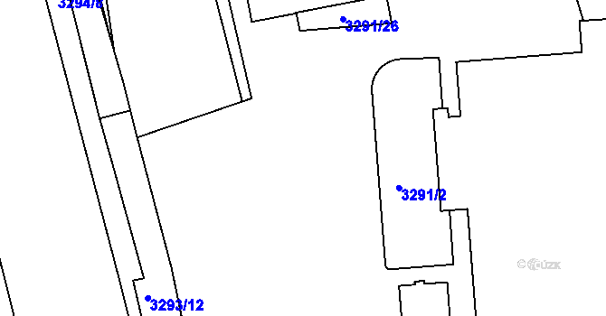 Parcela st. 3291/5 v KÚ Kročehlavy, Katastrální mapa