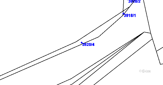 Parcela st. 3920/4 v KÚ Kročehlavy, Katastrální mapa