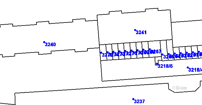 Parcela st. 3275 v KÚ Kročehlavy, Katastrální mapa