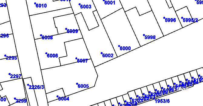 Parcela st. 6002 v KÚ Kročehlavy, Katastrální mapa