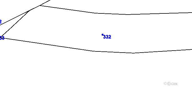 Parcela st. 353/1 v KÚ Kladno u Hlinska, Katastrální mapa