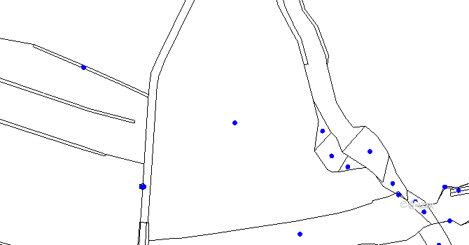 Parcela st. 80/1 v KÚ Pozorka u Kladrub, Katastrální mapa