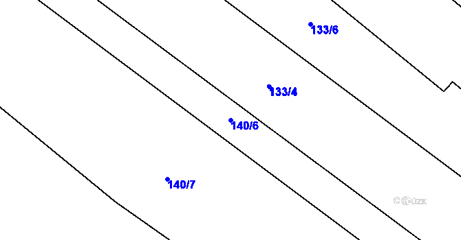 Parcela st. 140/6 v KÚ Štít, Katastrální mapa