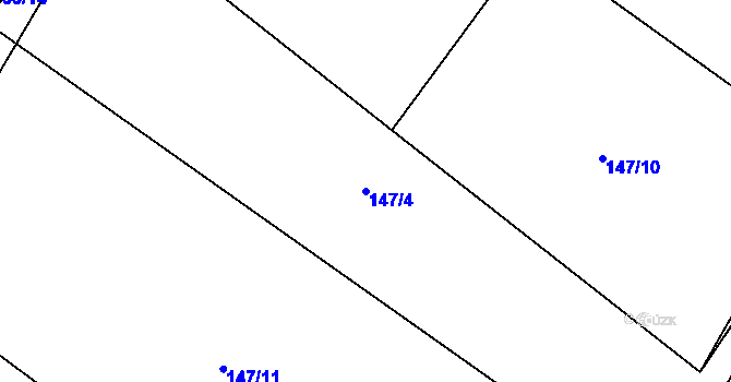 Parcela st. 147/4 v KÚ Štít, Katastrální mapa