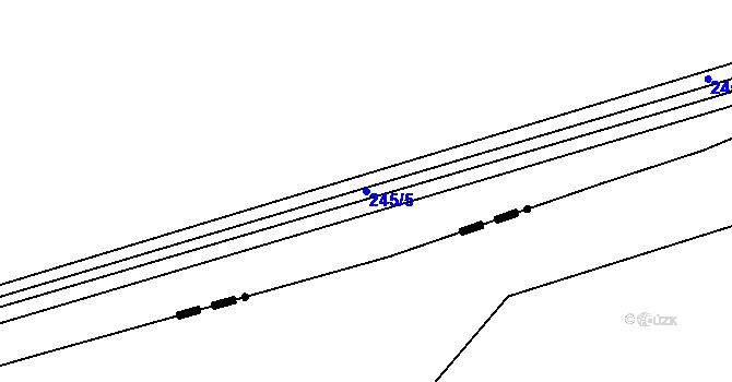 Parcela st. 245/5 v KÚ Štít, Katastrální mapa