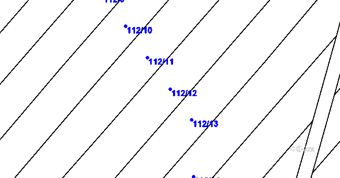 Parcela st. 112/12 v KÚ Štít, Katastrální mapa