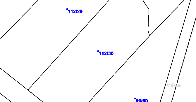 Parcela st. 112/30 v KÚ Štít, Katastrální mapa