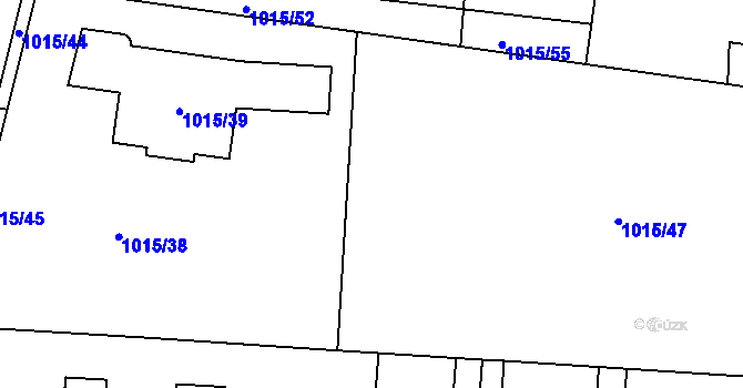 Parcela st. 1015/46 v KÚ Klánovice, Katastrální mapa