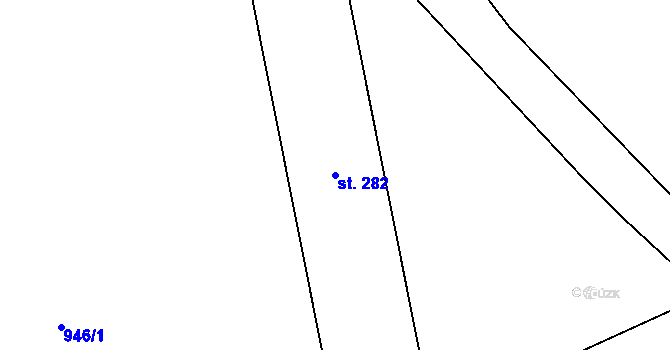 Parcela st. 282 v KÚ Klášter u Nepomuka, Katastrální mapa