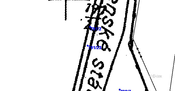 Parcela st. 791/23 v KÚ Klášter u Nepomuka, Katastrální mapa