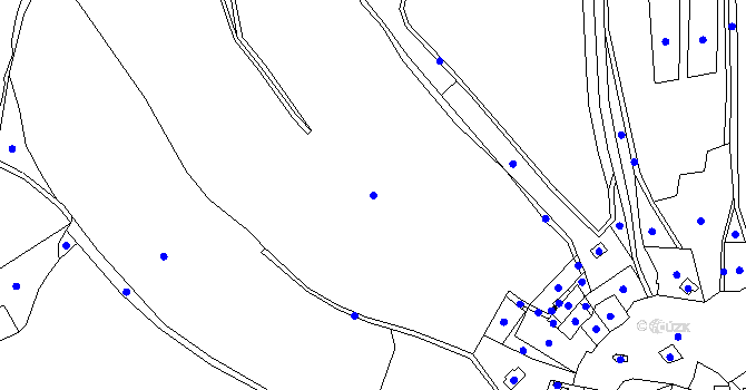 Parcela st. 21/1 v KÚ Lipka u Vimperka, Katastrální mapa