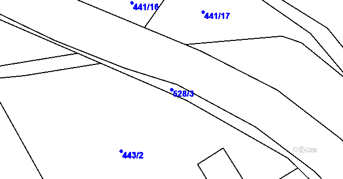 Parcela st. 528/3 v KÚ Solná Lhota, Katastrální mapa