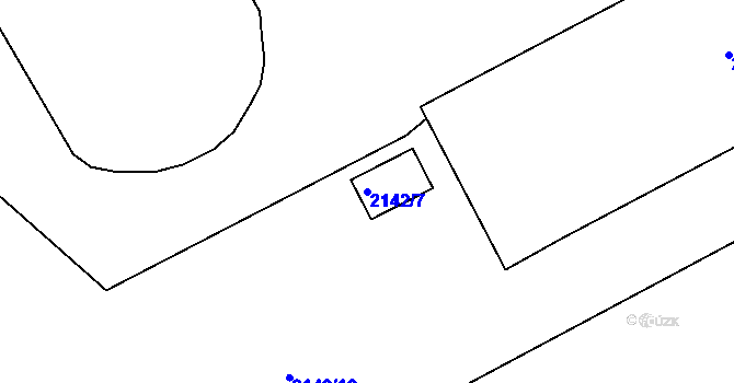Parcela st. 2142/7 v KÚ Klášterec nad Ohří, Katastrální mapa
