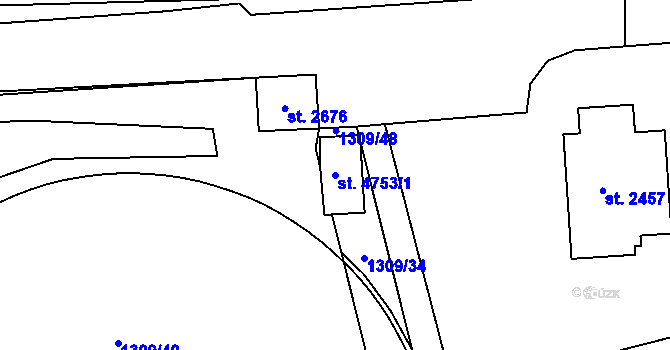Parcela st. 4753/1 v KÚ Klatovy, Katastrální mapa