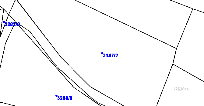 Parcela st. 3147/2 v KÚ Klatovy, Katastrální mapa