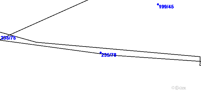 Parcela st. 235/78 v KÚ Klec, Katastrální mapa