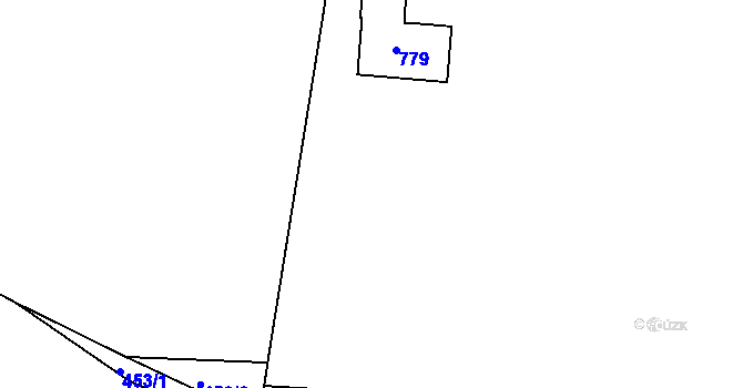 Parcela st. 452/2 v KÚ Klecany, Katastrální mapa