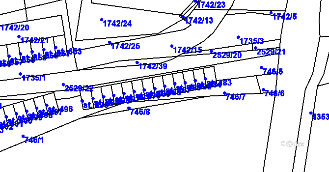 Parcela st. 487 v KÚ Klenčí pod Čerchovem, Katastrální mapa