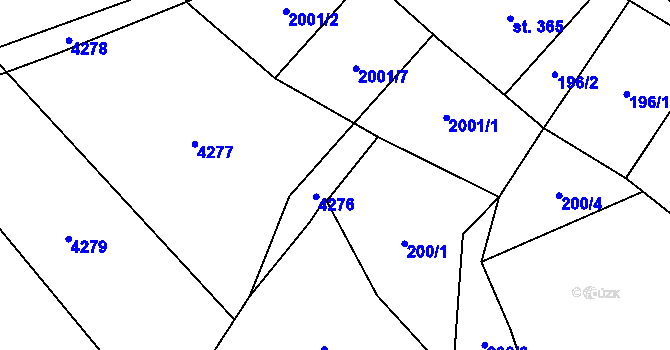 Parcela st. 2017/4 v KÚ Klenčí pod Čerchovem, Katastrální mapa