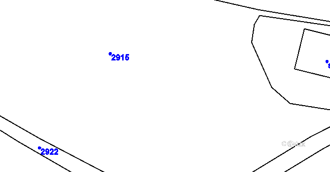 Parcela st. 2064/16 v KÚ Klenčí pod Čerchovem, Katastrální mapa