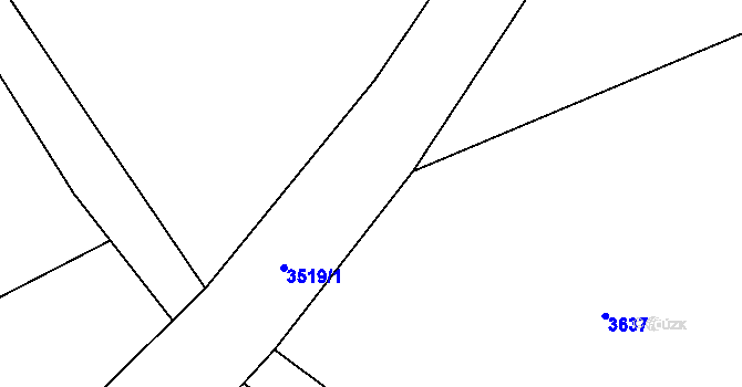 Parcela st. 2566/3 v KÚ Klenčí pod Čerchovem, Katastrální mapa