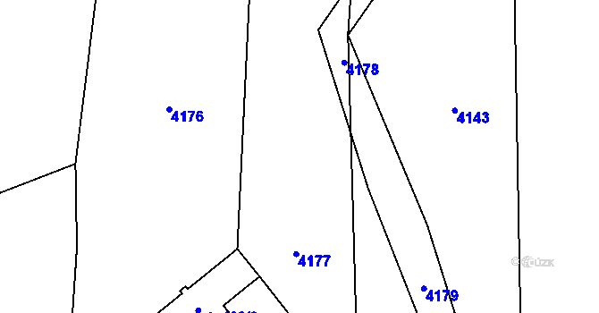 Parcela st. 1941/17 v KÚ Klenčí pod Čerchovem, Katastrální mapa