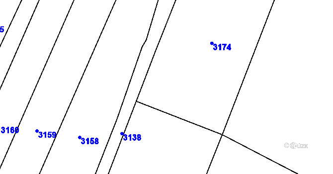 Parcela st. 647/12 v KÚ Klenčí pod Čerchovem, Katastrální mapa